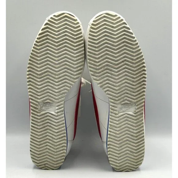 Nike Women's White Red Leather Cortez Forrest Gump Running Shoes Size 9 3117 - Picture 6 of 16